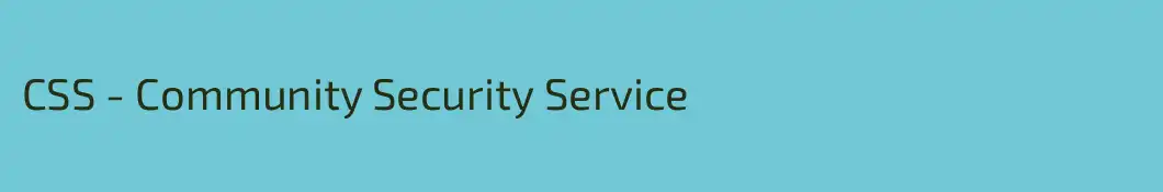 CSS - Community Security Service